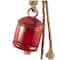 29" Metal Decorative Bell Cluster with Jute Hanging Rope